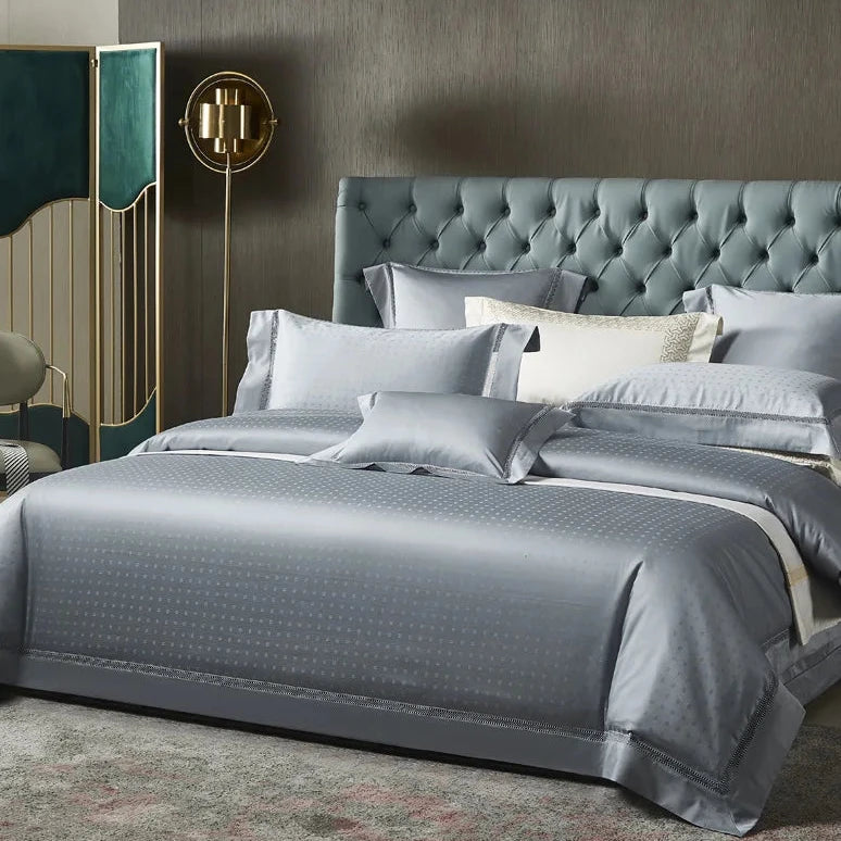 THL1081 Vintage Jacquard Egyptian Cotton Bedding Set Classic and Luxurious