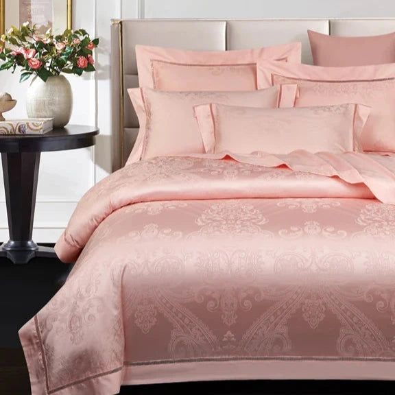 THL1080 Vintage Jacquard Egyptian Cotton Bedding Set Classic and Luxurious