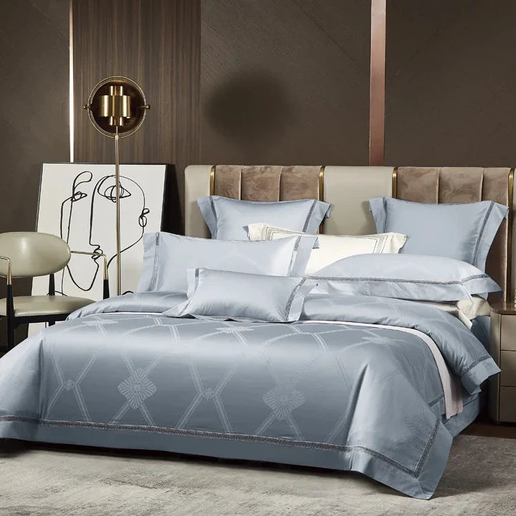 THL1081 Vintage Jacquard Egyptian Cotton Bedding Set Classic and Luxurious