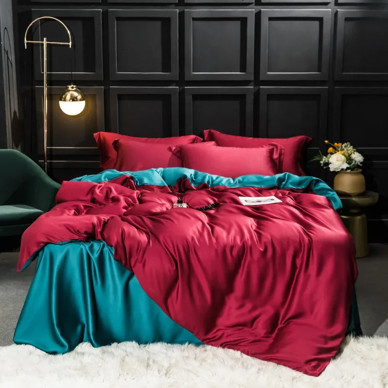 THL1048 Fresh & Simple Style Bedding Set Crisp and Elegant Bed Sheet Set for Modern Comfort