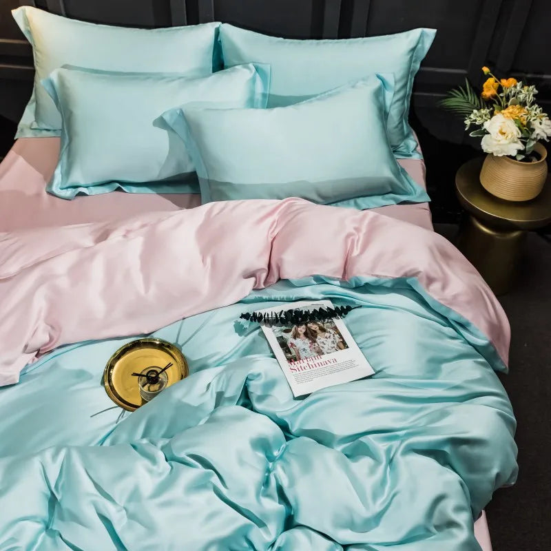 THL1048 Fresh & Simple Style Bedding Set Crisp and Elegant Bed Sheet Set for Modern Comfort