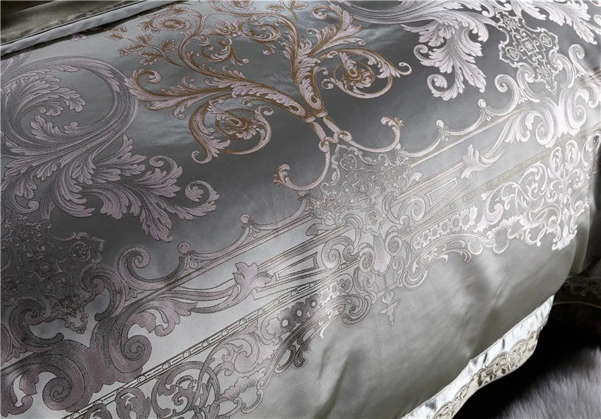 THL1055 Luxury Chic Satin Cotton Bedding Set Elegant and Sophisticated for Ultimate Comfort