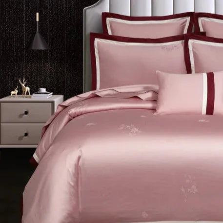 THL1080 Vintage Jacquard Egyptian Cotton Bedding Set Classic and Luxurious