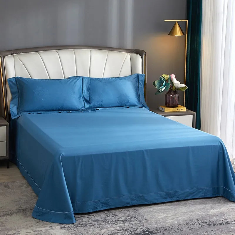 THL1057 Egyptian Cotton Soft Silky Jacquard Wave Bedding Boho Textured Elegance for Ultimate Comfort