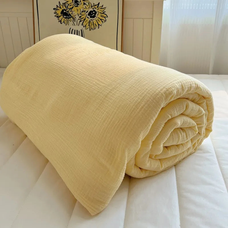 THL1082 Cozy Aesthetic Summer Bedding Ultra Soft Linen Feel & Breathable Comfort