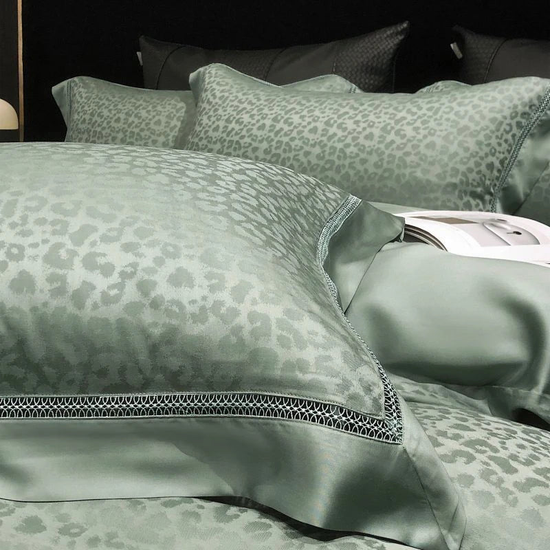 THL1177 Luxury 800TC Lyocell Eucalyptus Cotton Fiber Jacquard Bedding Set