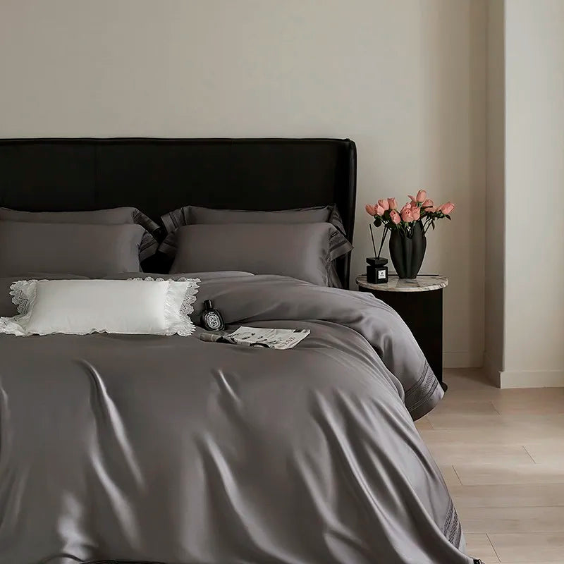 THL1046 Luxurious Dusty Eucalyptus Lyocell Bed Sheets Silky Soft & Cooling for a Perfect Night's Sleep