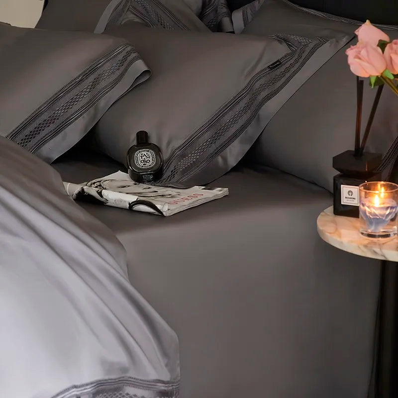 THL1046 Luxurious Dusty Eucalyptus Lyocell Bed Sheets Silky Soft & Cooling for a Perfect Night's Sleep