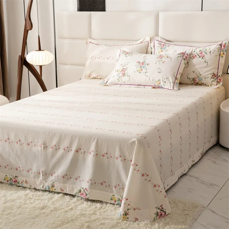 Juego de cama floral 100 % algodón de primera calidad THL1079