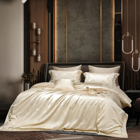 THL1062 Luxurious Satin Egyptian Cotton Bed Sheet Set