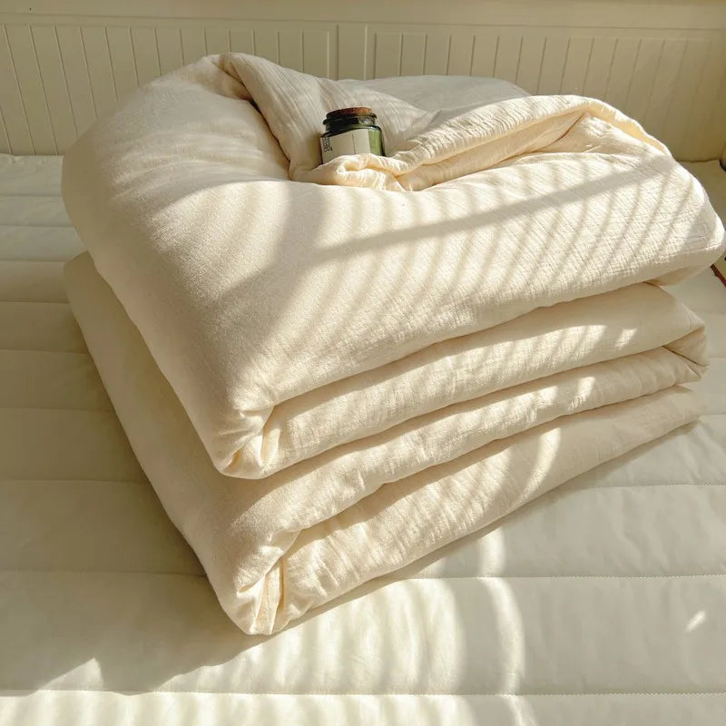 THL1082 Cozy Aesthetic Summer Bedding Ultra Soft Linen Feel & Breathable Comfort