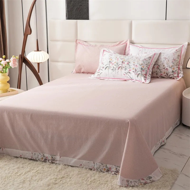 Juego de cama floral 100 % algodón de primera calidad THL1079